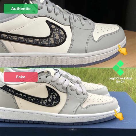 fake dior jordan shoes vs real|fake jordan 1 Dior for sale.